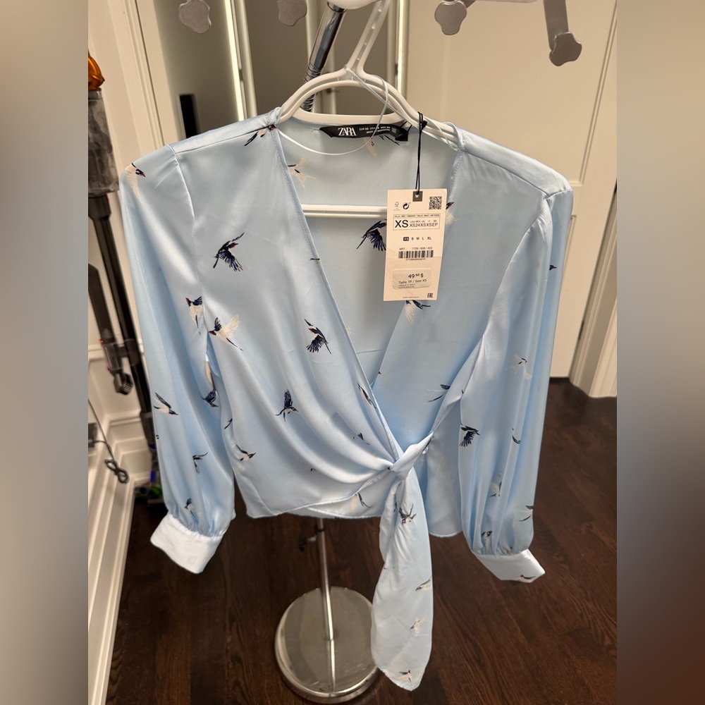 Zara Satin Effect Blouse - Picture 6 of 7